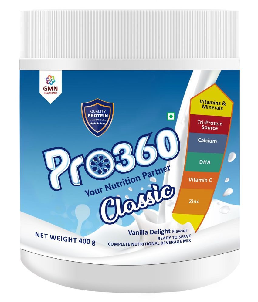     			PRO360 Classic Vanilla Delight 400gm Nutrition Drink Powder 400 gm