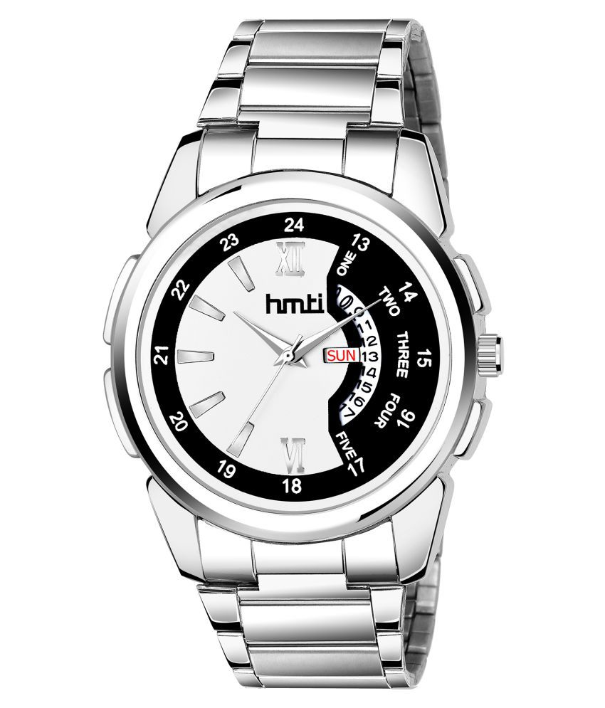 HMTI 1084 Day&Date Stainless Steel Analog Men's Watch