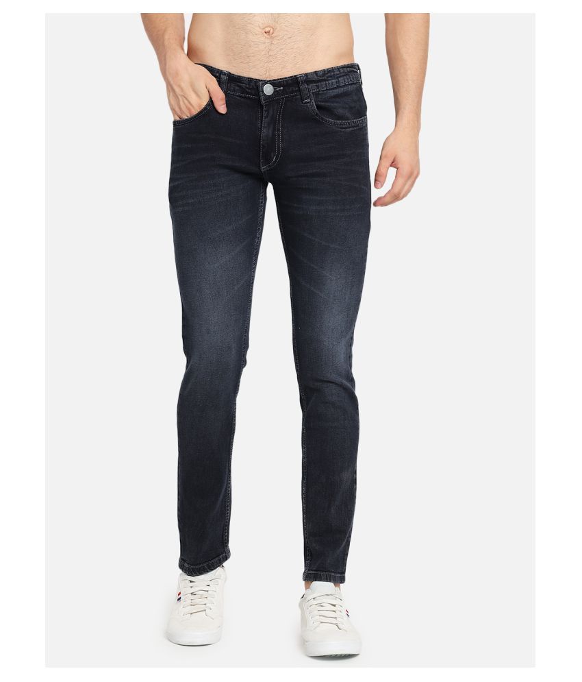 Dark Grey Denim Regular Fit Men's Jeans 