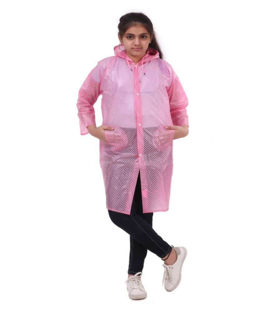 Finery girls printed raincoat with school bag space