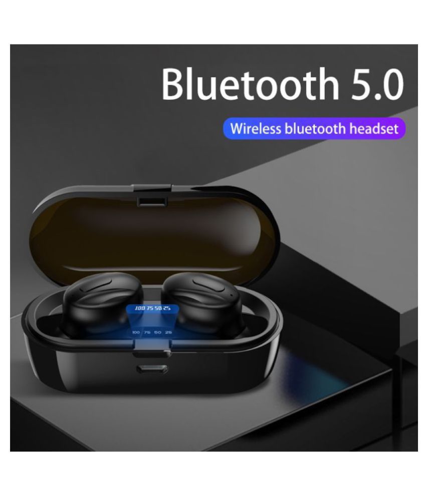 fiado TWS XG-13 BLUETOOTH5.0 with charging box Ear Buds Wireless With Mic Headphones/Earphones Black