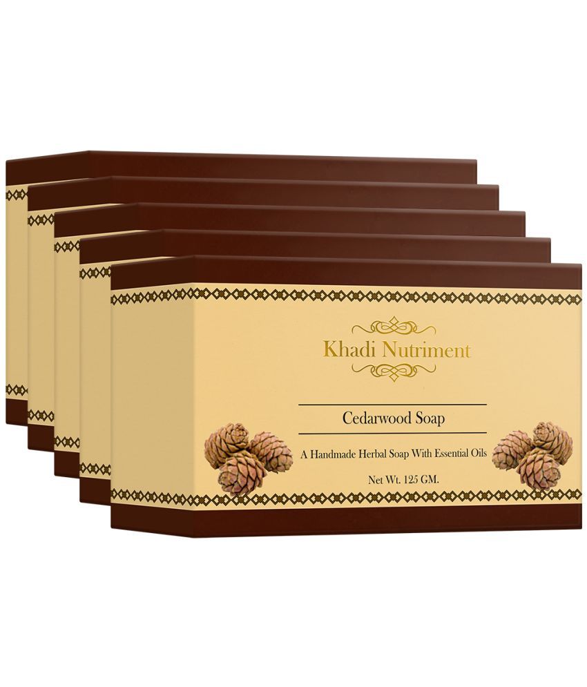 Nutriment Khadi Cedarwood Soap 125 g Pack of 5