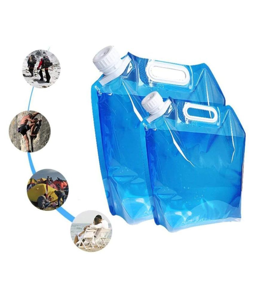 VEDO Portable Collapsible Water Storage 5 litre Tank Water Container Water Carrier Lifting Bag Camping Hiking Surviving Kit Tool