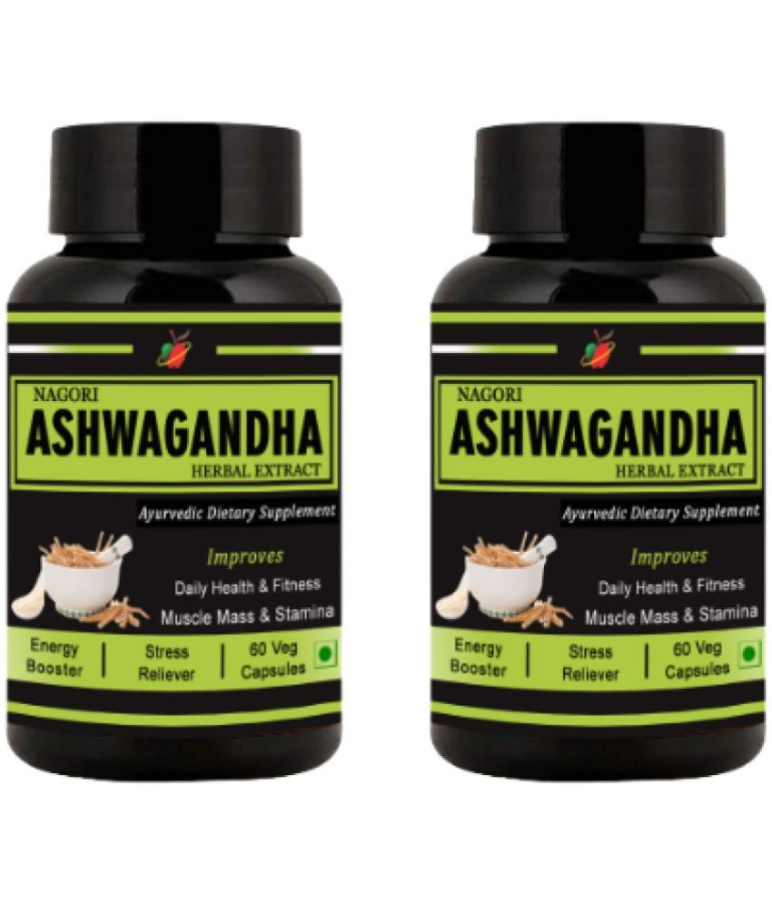     			Medinutrica Ashwagandha -Weight Gain/ Anti Anxiety Capsule 60 gm Pack Of 2