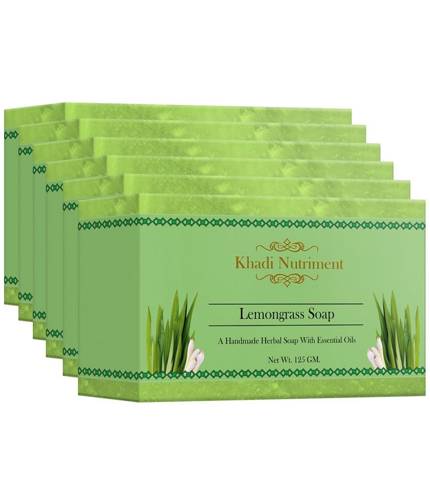 Nutriment Khadi Lemongrass Soap 125 g Pack of 6
