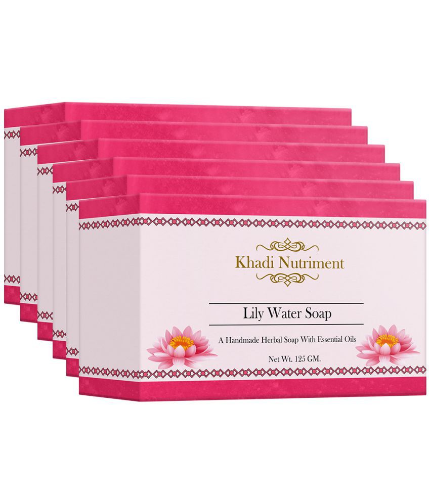 Nutriment Khadi Lily Water Soap 125 g Pack of 6