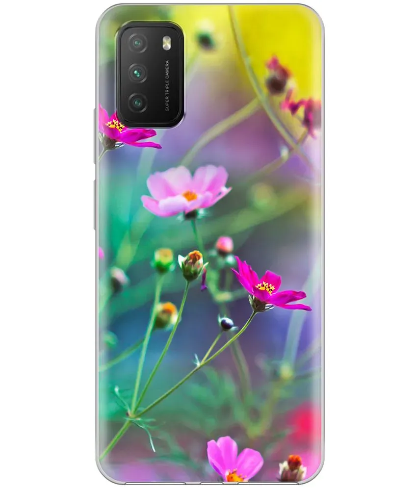 Fashionury Silicone Designer Case for Poco M6 Pro 5G Back Cover for Poco M6  Pro 5G Printed Back Cover -D1085, Multicolor