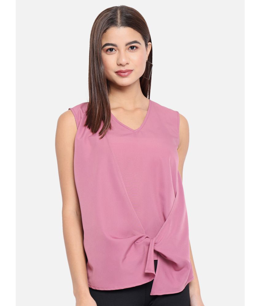     			ALL WAYS YOU Polyester Regular Tops - Pink Single