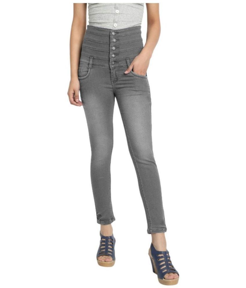Broadstar Denim Lycra Jeans - Grey
