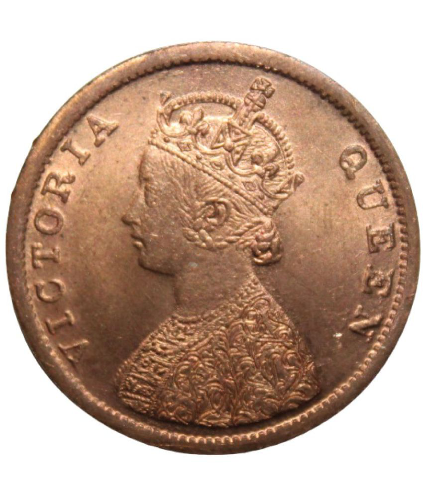     			Half Anna - 1862 Empress Queen British India Old and very Rare Coin