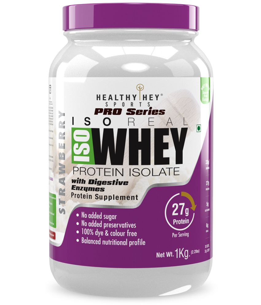     			HealthyHey Sports ISO Whey Protein - ISOReal with DigeZyme 1 kg