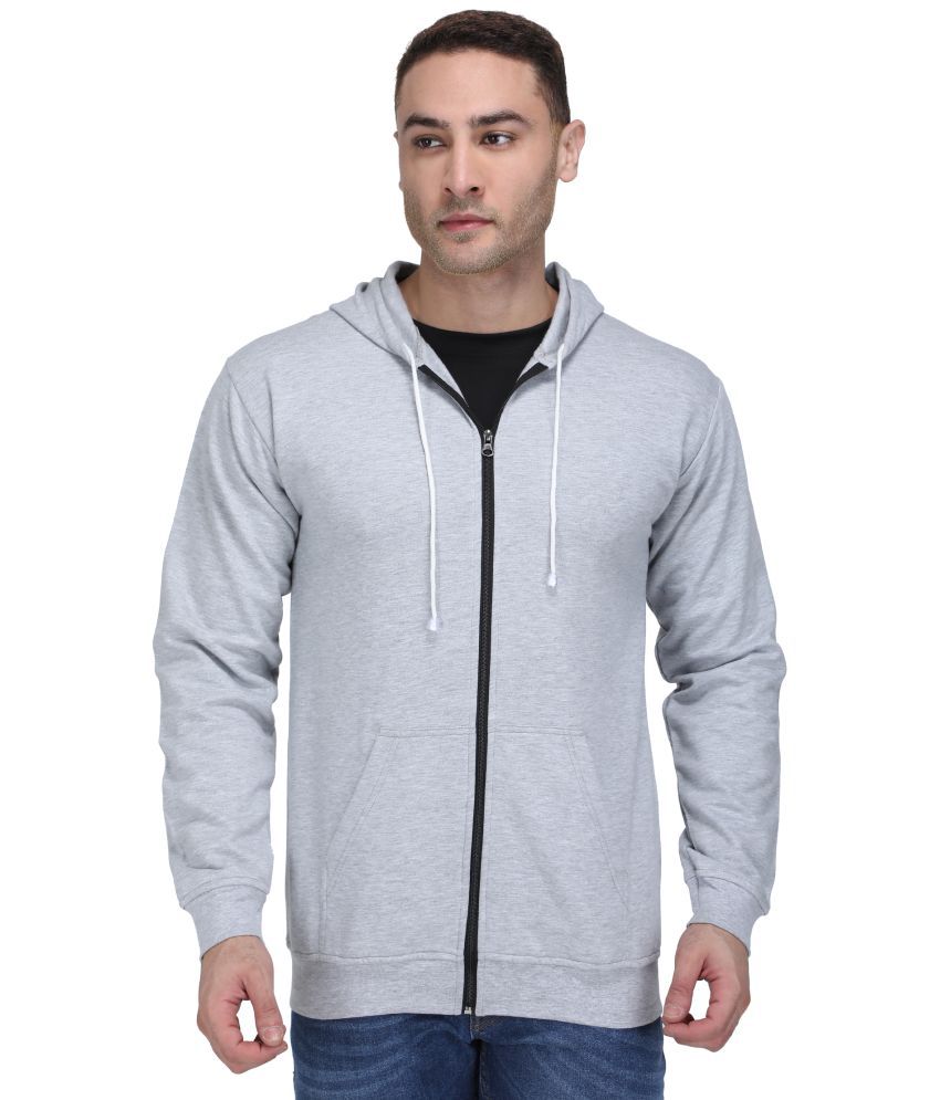     			Neo Garments - Grey Cotton Blend Regular Fit Men's Sweatshirt ( Pack of 1 )