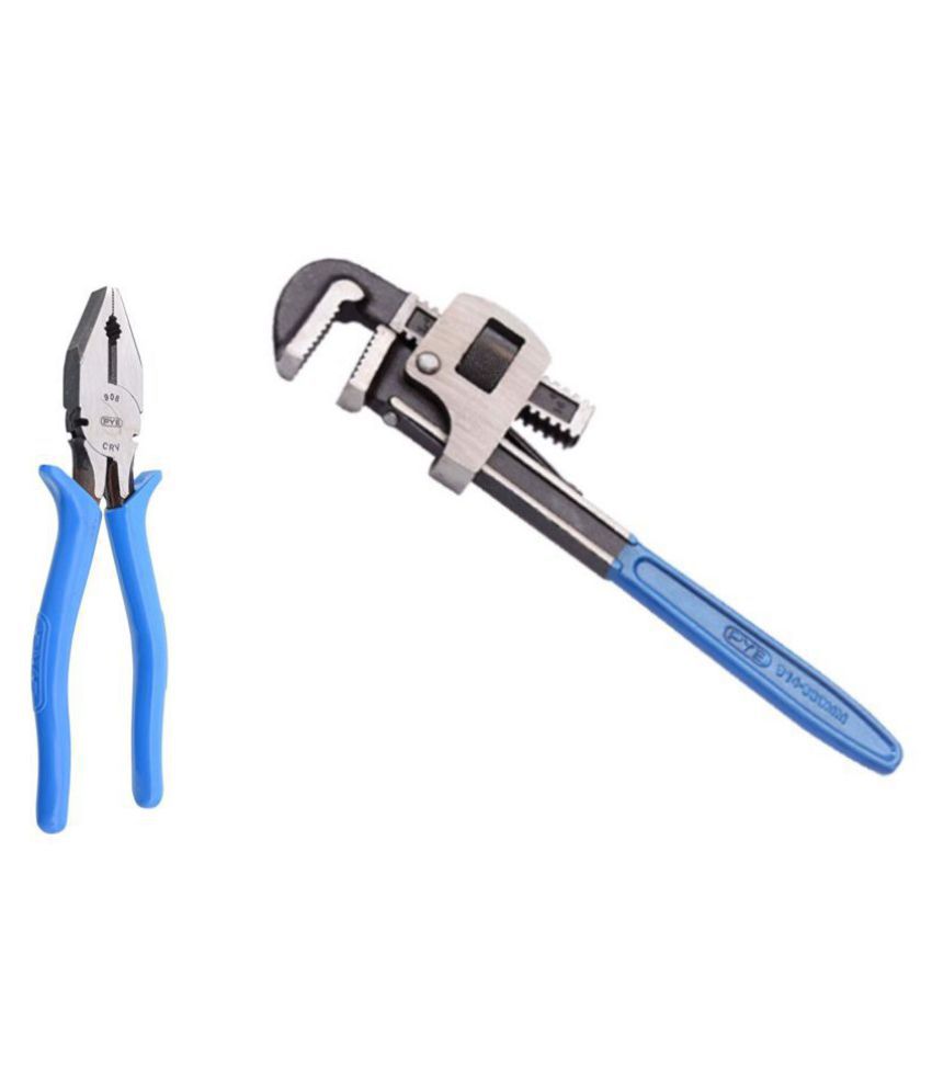     			PYE Set of 2 Hand Tool (Pipe Wrench 300mm(912)/Plier 205 mm(908)