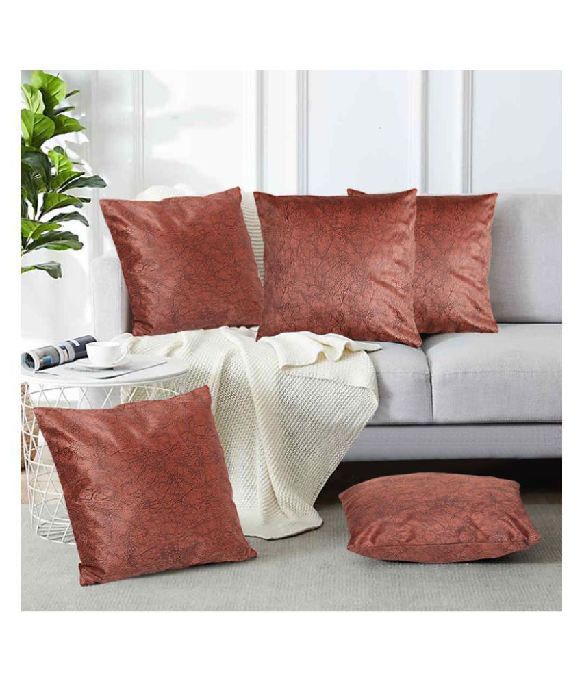     			Veronica Deco Set of 5 Poly Cotton Cushion Covers 40X40 cm (16X16)