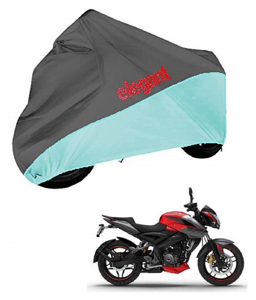 Elegant Water Resistant Bike Body Cover for Bajaj Pulsar 200 (Grey and