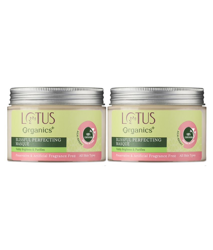     			Lotus Organics+ Blissful Perfecting Face Mask 50g (Pack of 2 100g)