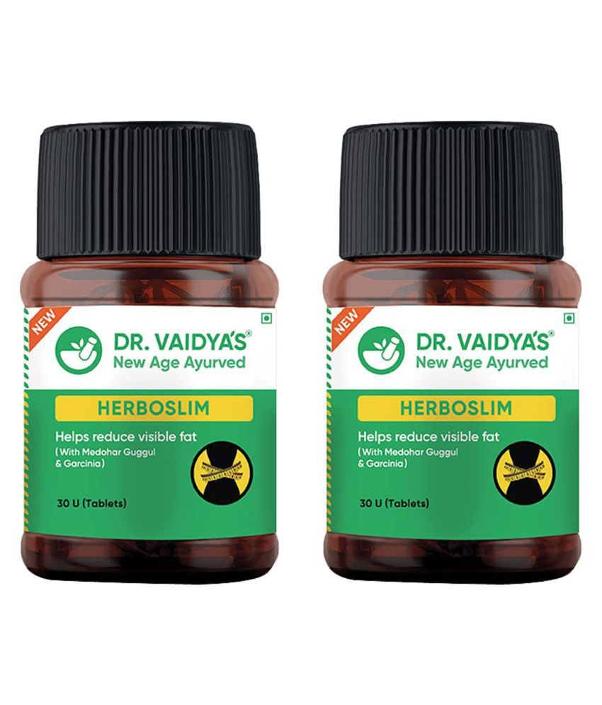     			Dr. Vaidya's Herboslim Tablets For Weight Loss Improves Metabolism Pack of 2