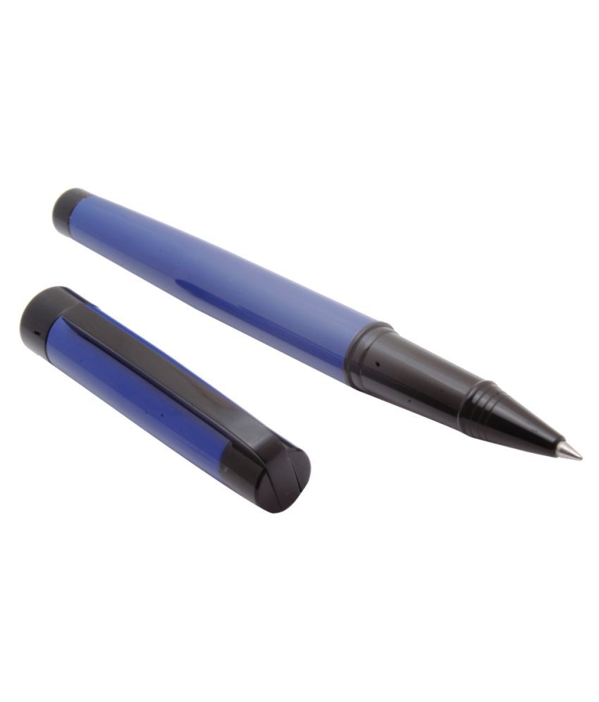     			Srpc Trendy Blue Roller ball Pen With Black Trims New