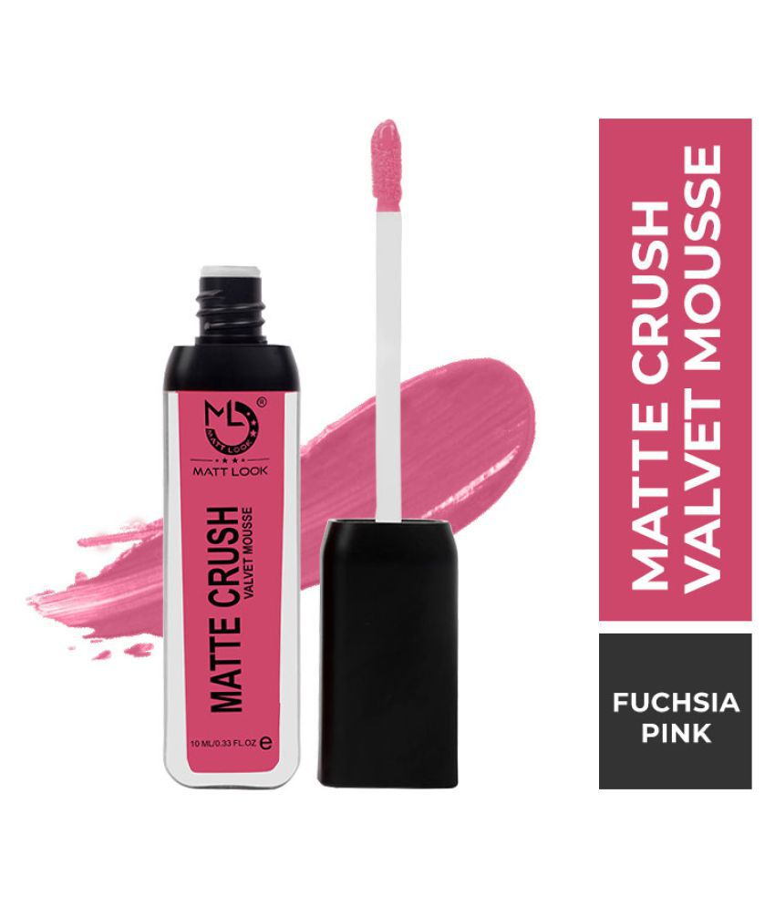     			Mattlook Matte Crush Velvet Mousse Lipstick, Fuchsia Pink (10ml)