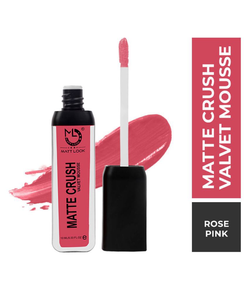     			Mattlook Matte Crush Velvet Mousse Lipstick, Rose Pink (10ml)
