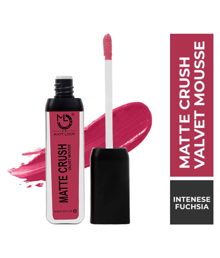     			Mattlook Matte Crush Velvet Mousse Lipstick, Intense Fuchsia (10ml)