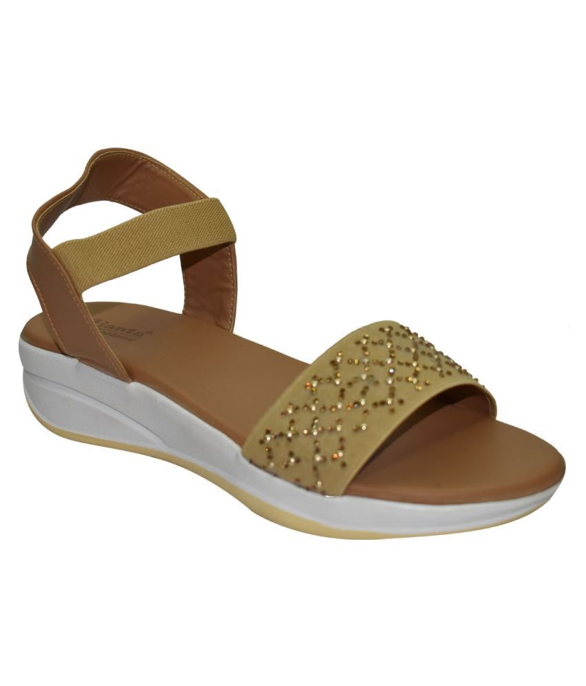     			Ajanta - Beige Women's Flats