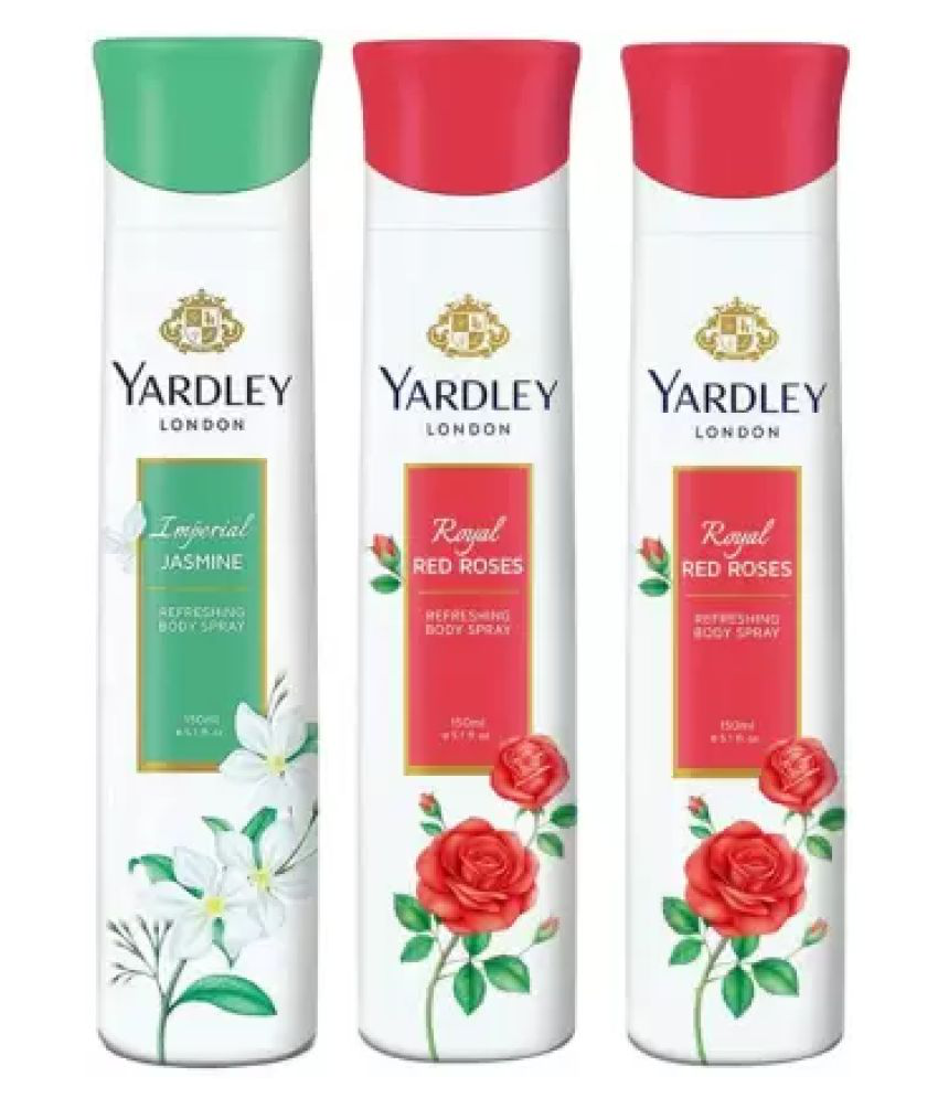     			Yardley - Deodorant Spray for Women 150 ml ( Pack of 3 )