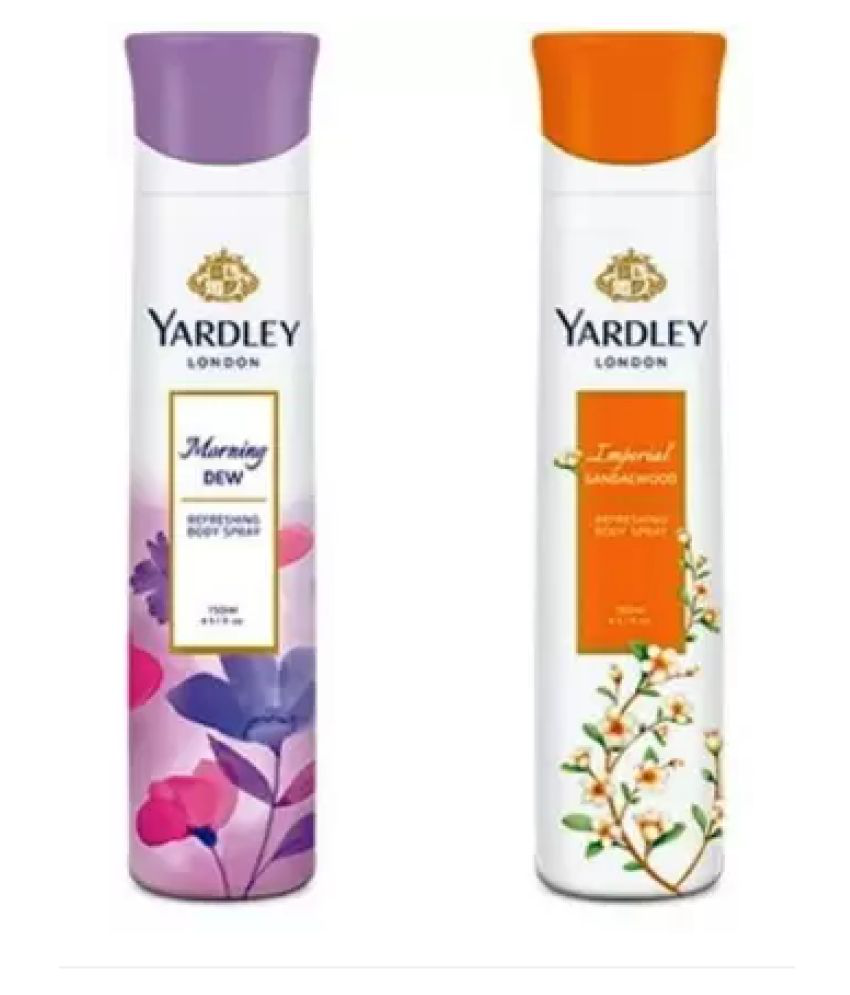    			Yardley London Morning Dew and Sandalwood Combo Pack 2 Deodorant Spray - For Women
