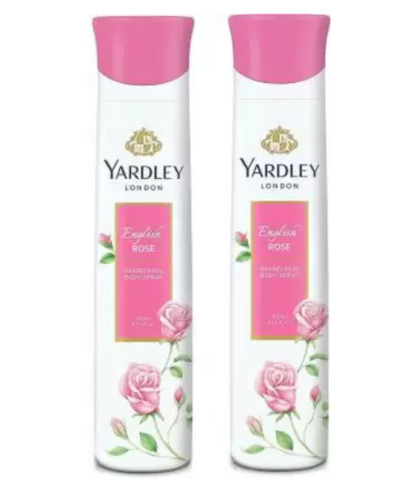     			Yardley London Women English Rose Deodorant Spray - For Men & Women  (300 ml, Pack of 2)