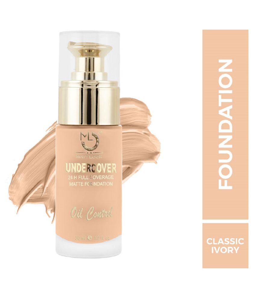     			Mattlook Undercover 24H Full Coverage Matte Foundation & Oil Control, Classic Ivory (30ml)