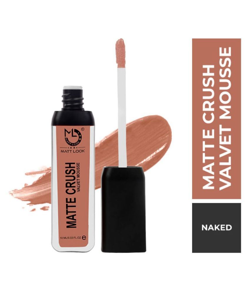     			Mattlook Matte Crush Velvet Mousse Lipstick, Naked (10ml)