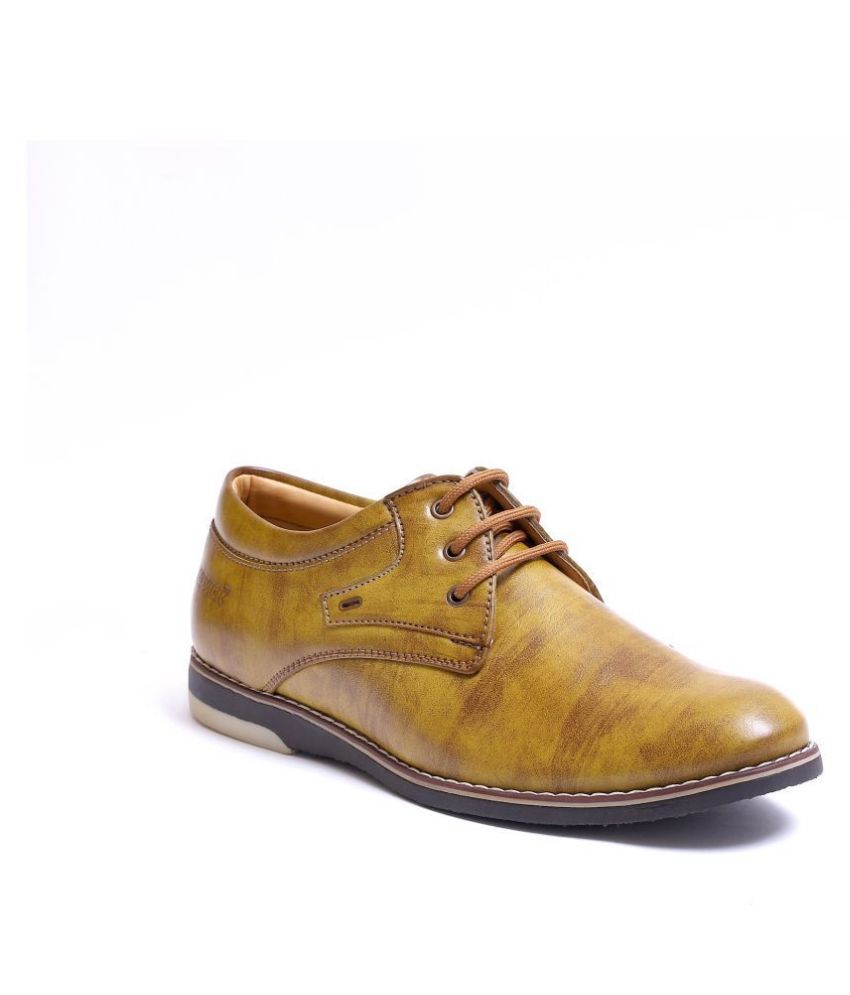 Advick Derby Tan Formal Shoes Price in 