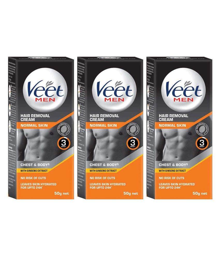 Veet Hair Removal Cream for Men Normal 50gm Pack of 3