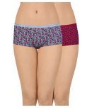 Amante Pack of 2 Cotton Women's Boy Shorts ( Multi Color )