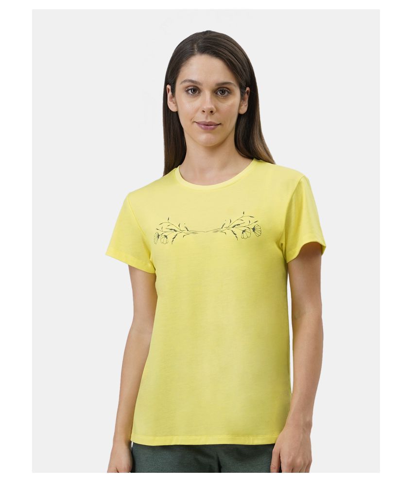     			Amante Poly Cotton Night T-Shirt - Yellow