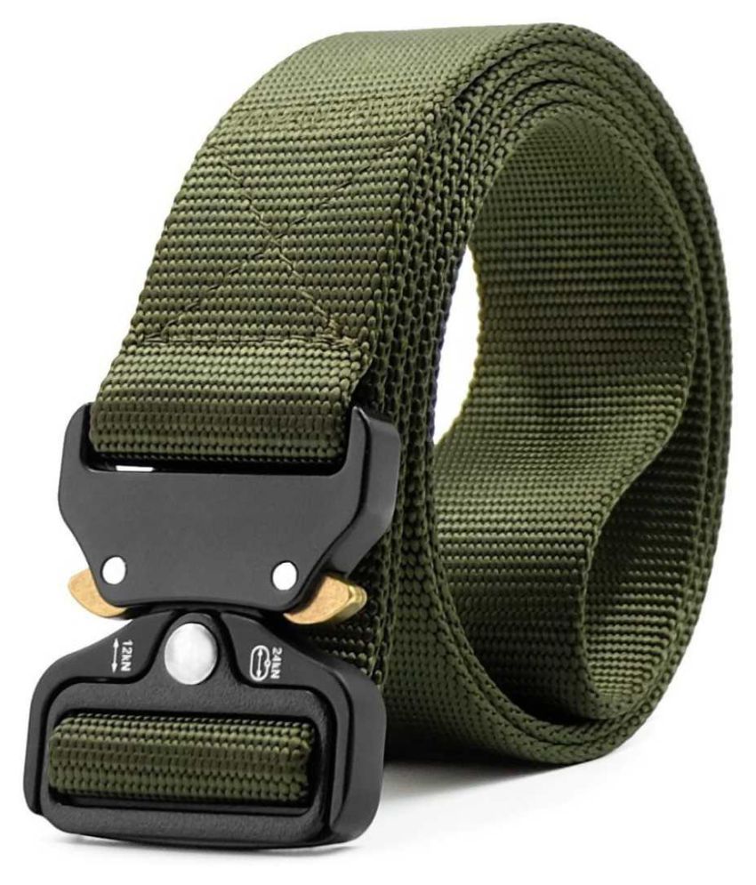     			Loopa Green Nylon Casual Belt Pack of 1