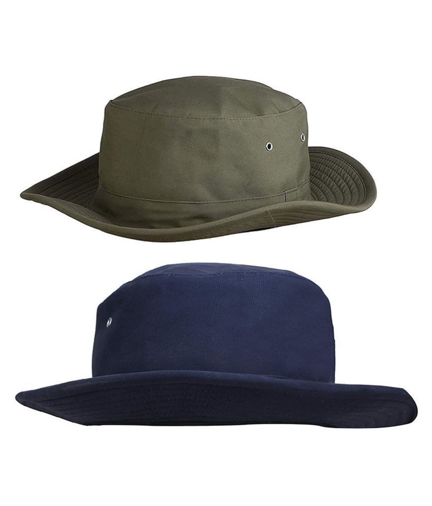     			Zacharias Green Plain Cotton Hats
