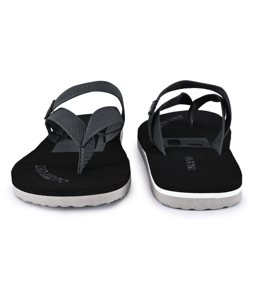 Buy lyvi - Black Fabric Daily Slipper 