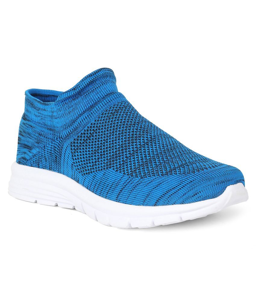     			KHADIM Blue Running Shoes