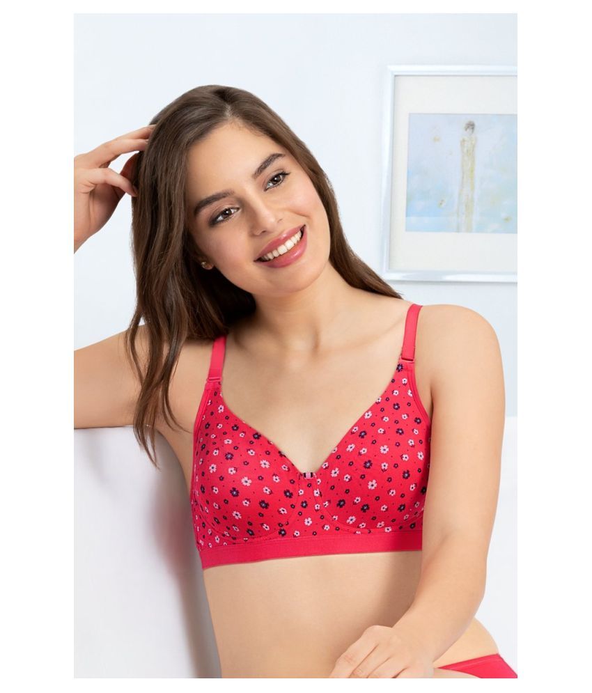     			Everyde by Amante Cotton Everyday Bra - Pink Single