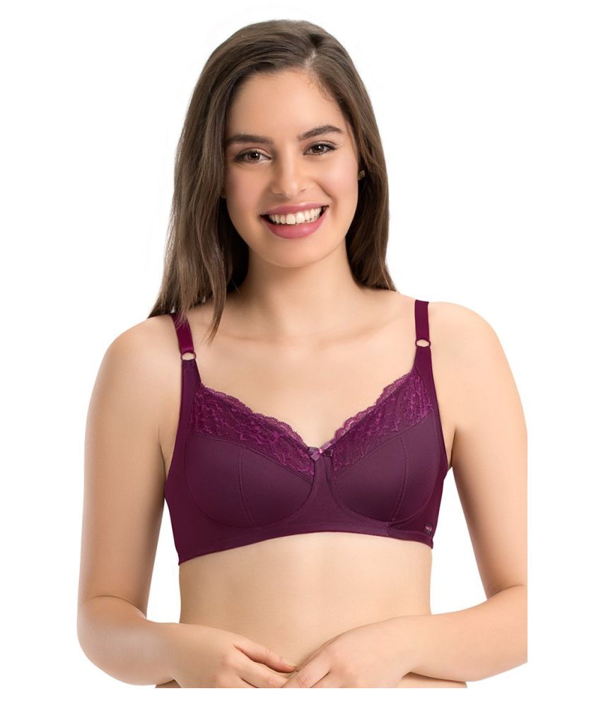     			Everyde by Amante Polyamide Everyday Bra - Purple Single