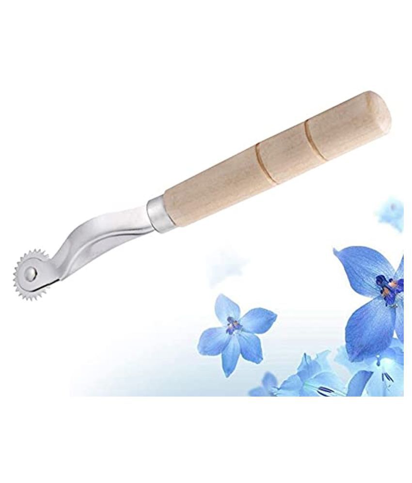     			Shree Shyam™ Tracer Tracing Wheel Sewing Tool with Wooden Handle (1 Piece)