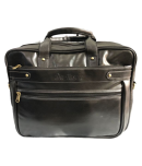 Da Tasche Antique Black Black Leather Office Bag