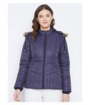 VERO AMORE Polyester Navy Parka Jackets Single