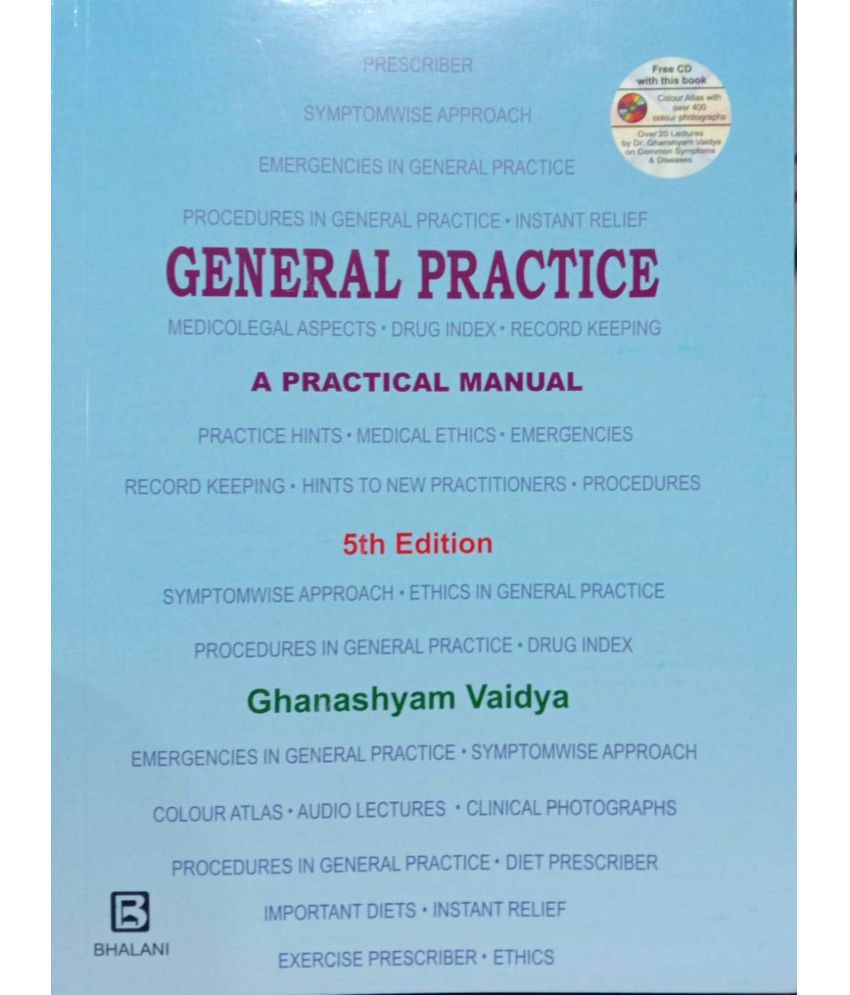     			General Practice A Practical Manual With Cd 5Ed by ghanashyam vaidya