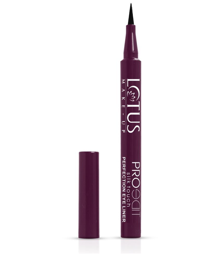     			Lotus Makeup Proedit Silk Touch Perfection Eye Liner | Waterproof & Smudgeproof | Vegan | Paraben Free | High Shine | Jet Black | 1ml