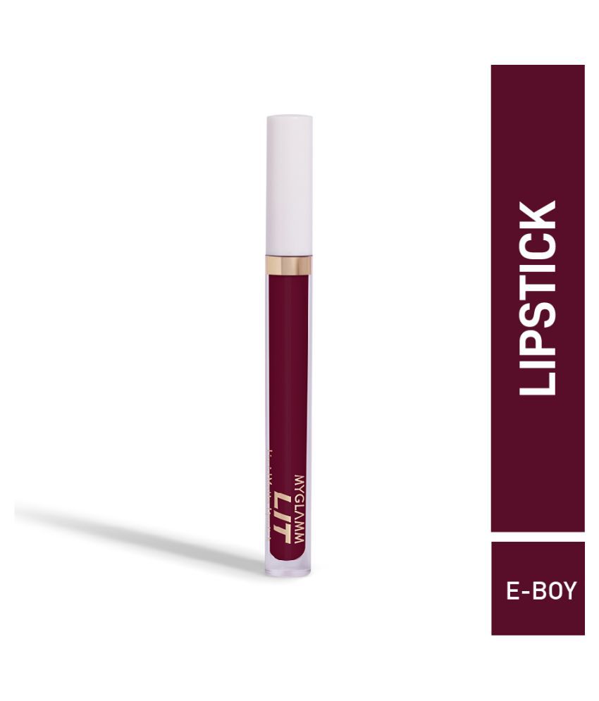     			MyGlamm LIT Liquid Matte Lipstick-E-Boy-3ml