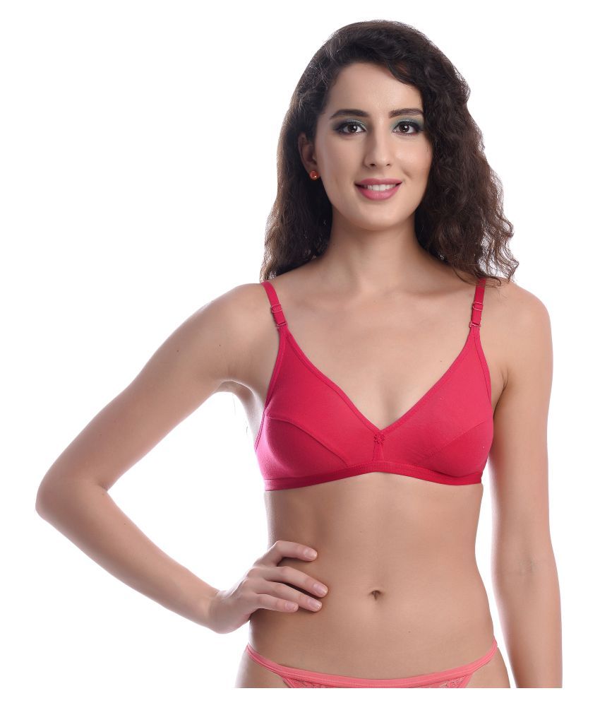     			Madam Cotton T-Shirt Bra - Pink Single