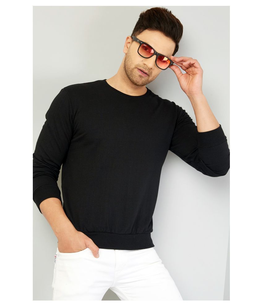     			GESPO Black Sweatshirt Pack of 1