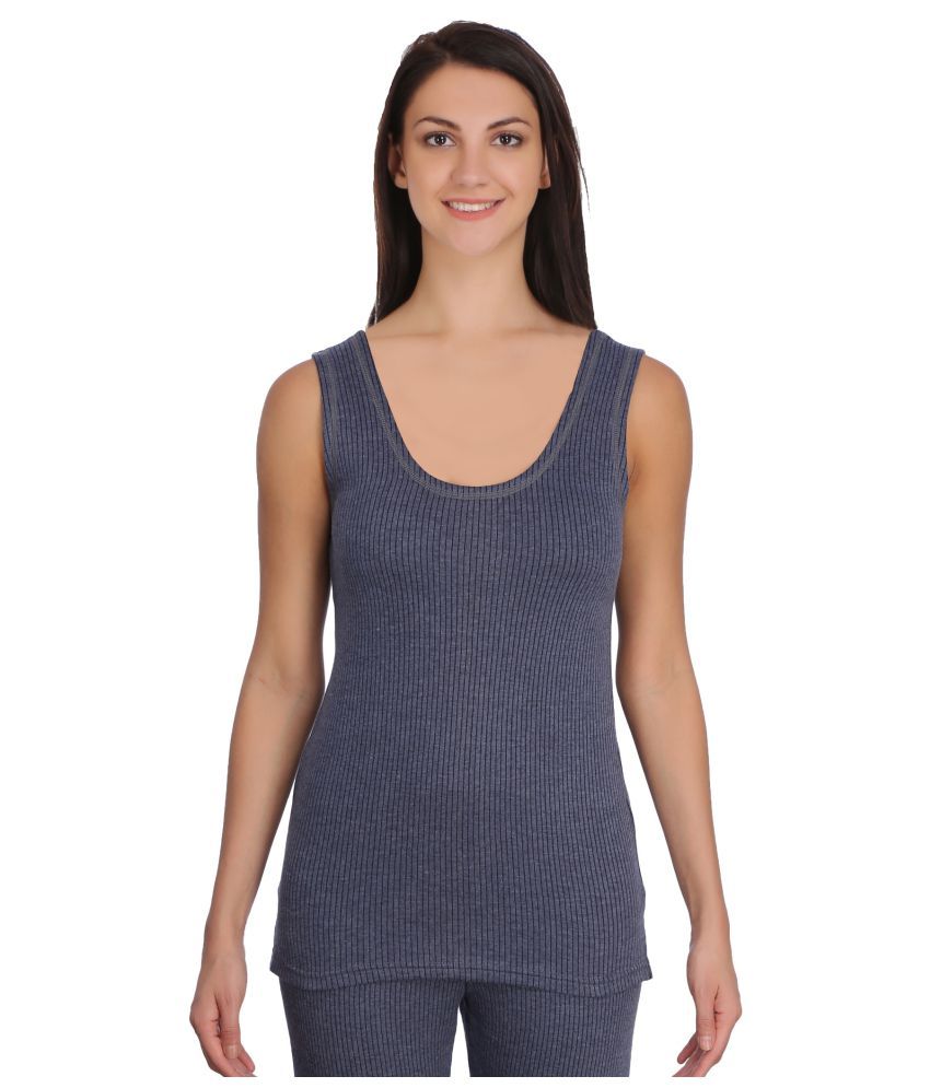     			Selfcare Cotton Blend Topwear - Blue Single